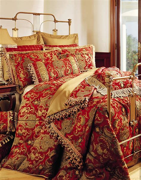 Sherry kline bedding - The Sherry Kline China Art bedding collection features a flowing Asian-inspired jacquard. The bedding comforter features a large medallion design in gold with red background and perfected with twisted multi-tone cord edge accent. Made in the USA; Opens in a …